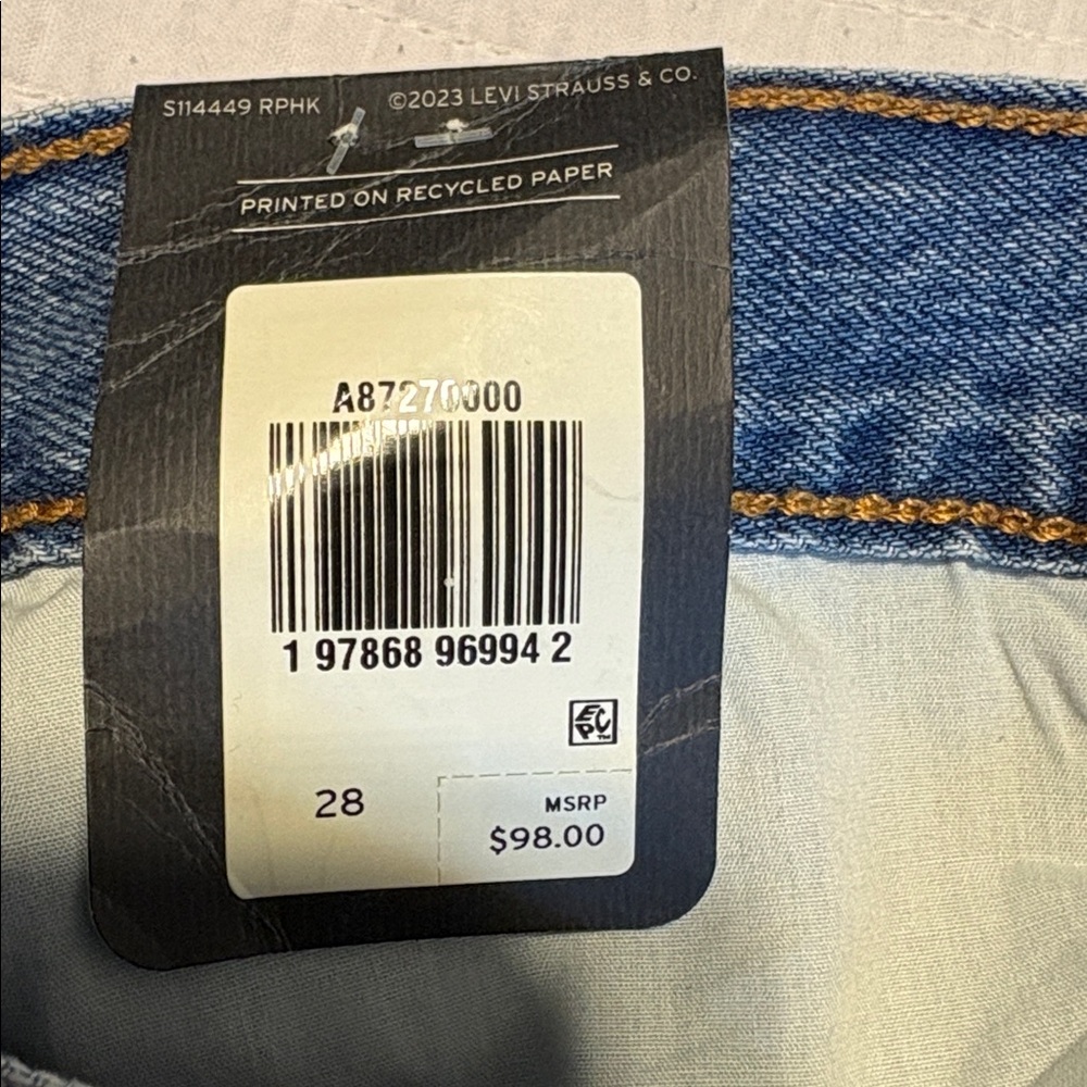 Levi's Blue Denim Maxi Skirt - Picture 6 of 12
